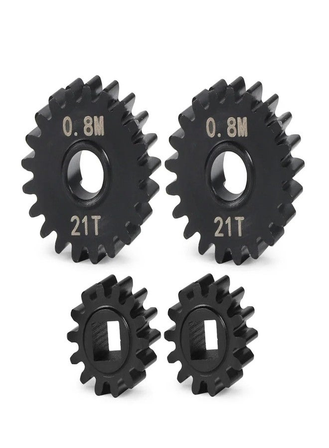 VNUHV Heavy Duty 0.8M Overdrive Portal Gear Set 23T/12T 21T/14T for 1/10 RC Rigs Crawler Axial Capra F9 SCX10 III AR45P Axle Upgrade (21T 14T) - Image 1